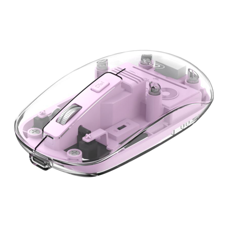 Бездротова миша XO M12 Bluetooth+2.4G, 1200DPI, 300mAh, 30h, Фіолетовий