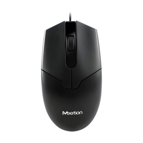 MEETION Дротова комп'ютерна миша M360, RGB, 1000DPI, USB, 1.5m, чорна