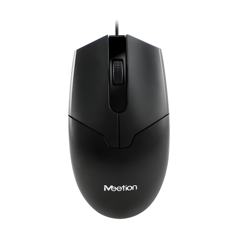 MEETION Дротова комп'ютерна миша M360, RGB, 1000DPI, USB, 1.5m, чорна