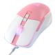 Ігровий дротовий комп'ютерний миш ONIKUMA CW916, 1200-7200DPI, USB, 1.5m, біло-рожевий