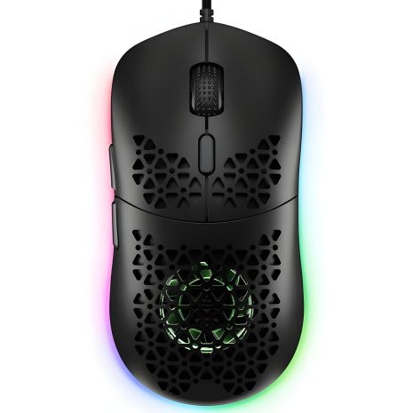 Ігровий миш дротовий ONIKUMA CW911, 1200-7200DPI, USB, 1.5m, чорний
