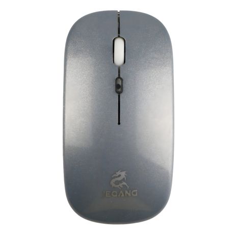 Миша бездротова JEQANG JW-AP01, BT5.1, 2.4G, 800-1600DPI, 500mAh, сталевого кольору