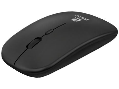 Бездротова миша JEQANG JW-AP03, 2.4G, BT4.0, 1600DPI, 2хААА, Чорний