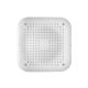 Силіконова накладка-решітка для зливу ванни, раковини, проти волосся та сміття, на присосках, квадратна, 145x145mm, біла Силіконова накладка-решітка для зливу ванни, раковини, проти волосся та сміття, на присосках, квадратна, 145x145mm, біла
