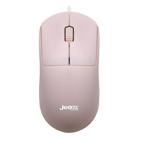 Дротова миша Jedel CP89, 1000DPI, USB, 1.35m, рожева - Точні рухи