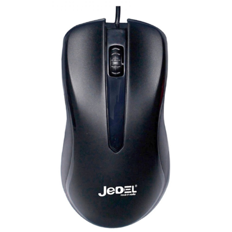 Дротова комп'ютерна миша Jedel CP71, 1000DPI, USB, 1.35m, чорна