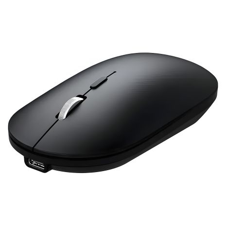 Миша TWolf X2 Rechargeable, бездротова 2.4G + Bluetooth 5.0, 800-1600DPI, 500mAh, чорна
