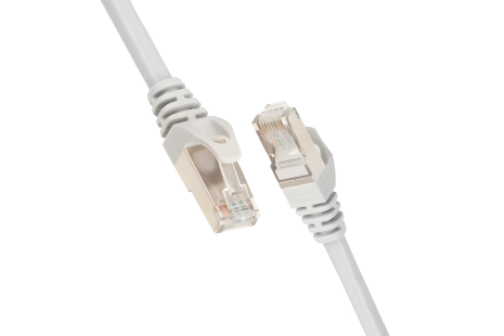 Патч-корд сірий 2E Cat 6, S-FTP екранований фольгою, RJ45, 4Х2 27AWG, 7/0.14 Cu, 1.50 м, PVC