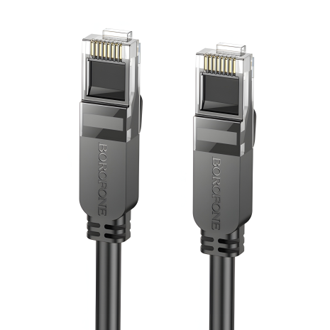 Кабель мережевий BOROFONE BUS01 Cat 6 Гігабітний (L-3M) чорний