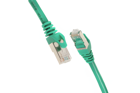 Патч-корд зелений 2E Cat 6, S-FTP екранований фольгою, RJ45, 4Х2 27AWG, 7/0.14 Cu, 1.50 м, PVC
