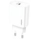 Швидкісний мережевий адаптер USAMS T39 Single Port PD Charger US-CC131, 1Type-C, 20W, PD3.0, білий