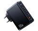 Мережевий адаптер USAMS T50 100W 4 Ports GaN Fast Charger US-CC163 1USB, 3Type-C, 100W, 5A, PD,QС, black