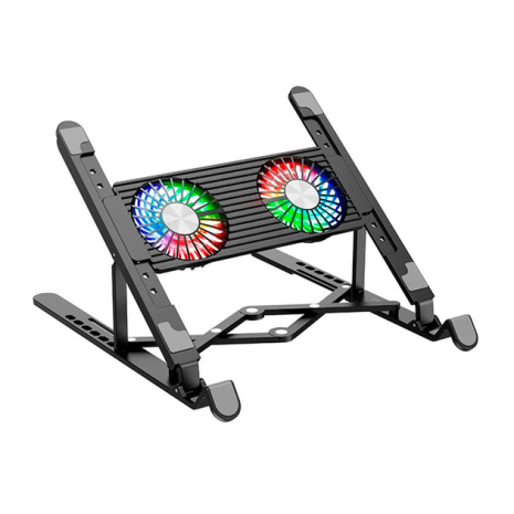 Підставка для ноутбука HOCO Brilliant heat dissipation folding notebook stand DH17 black