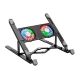 Підставка для ноутбука HOCO Brilliant heat dissipation folding notebook stand DH17 black