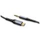 Кабель JOYROOM SY-A03 Audio Type-C to 3.5mm port audio cable, 1M, black