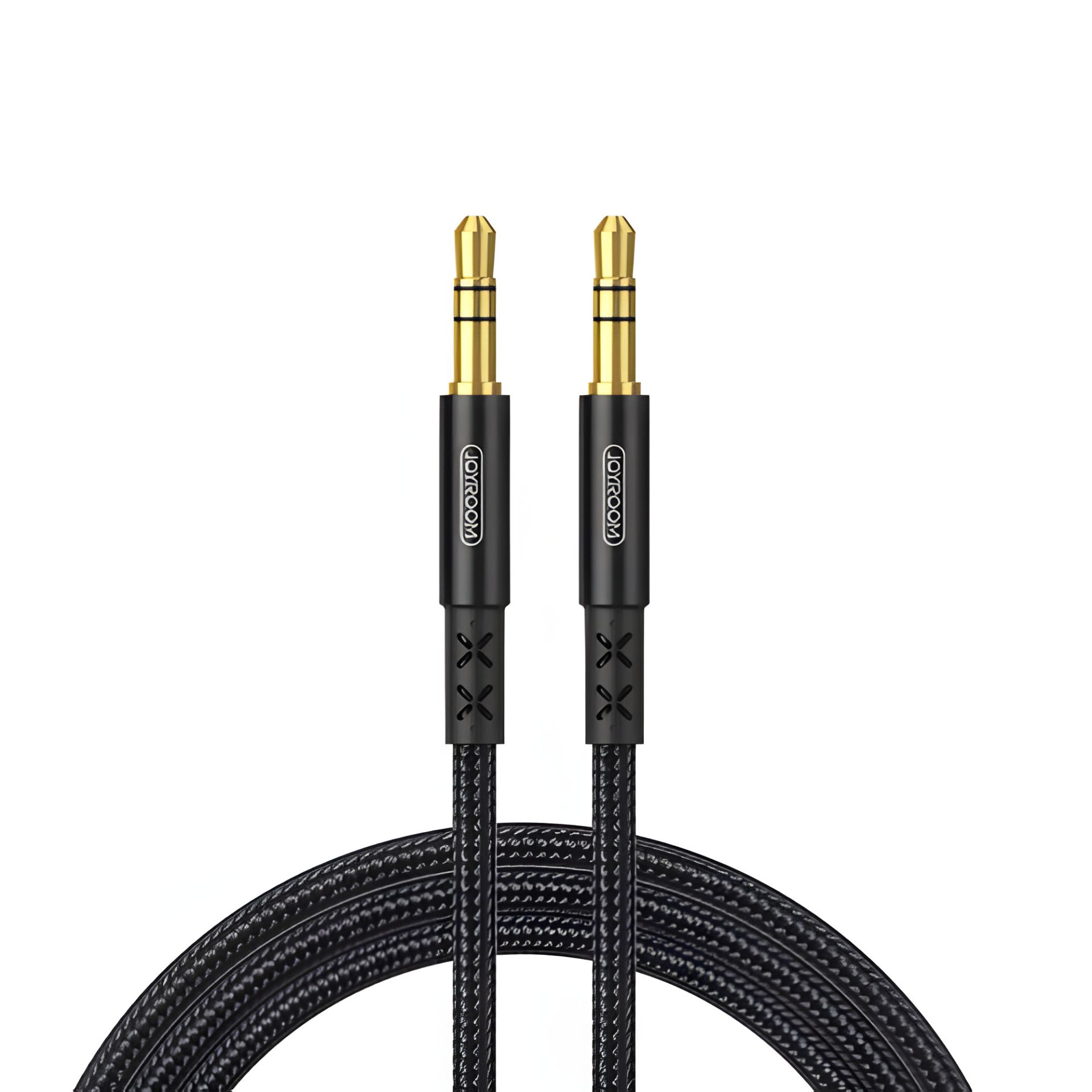 Кабель JOYROOM SY-10A1 AUX car stereo audio cable, 1M, чорний для аудіо Кабель JOYROOM SY-10A1 AUX car stereo audio cable, 1M, чорний для аудіо