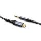 Кабель JOYROOM SY-A03 Audio Type-C to 3.5mm port audio cable, 2M, black