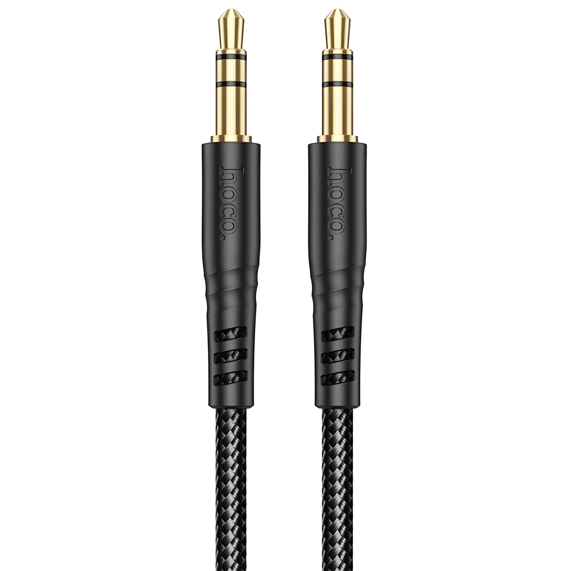 Кабель HOCO UPA24 Smooth AUX audio, 1m, black аудіодріт Кабель HOCO UPA24 Smooth AUX audio, 1m, black аудіодріт