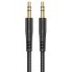 HOCO UPA24 Black Smooth AUX Cable, 1m