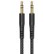 Кабель HOCO UPA24 Smooth AUX audio cable, 1m, black