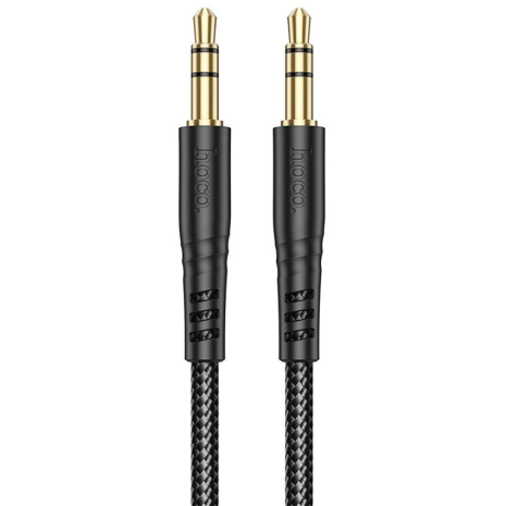 Кабель HOCO UPA24 Smooth AUX audio cable |1m| black