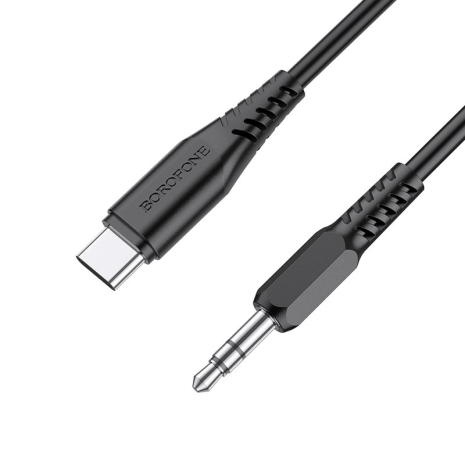 Кабель BOROFONE BL8 Type-C to AUX digital audio conversion cable black
