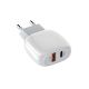 Сетевой адаптер LDNIO A2313C + USB кабель Type-C на Lightning |1USB/1Type-C, QC/PD, 3A| белый