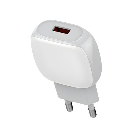 Адаптер зарядний LDNIO A1306Q + Type-C Кабель, 1USB, 3A, QC, білий
