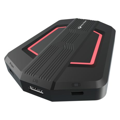 HUB адаптер MeeTion MT-AP015 Gaming Keyboard And Mouse, 3 USB 2.0, 2 Type-C, 1 AUX 3.5mm black
