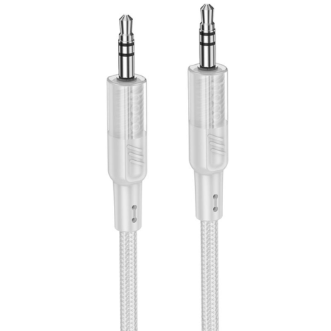 Кабель HOCO UPA27 Spirit transparent AUX audio cable |1.2M| grey