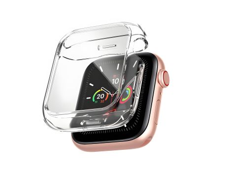 Бампер для Apple Watch HOCO iWatch7/8 (45mm) WS1 Light &amp; transparent all-Inclusive TPU, Transparent