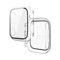 Бампер для Apple Watch HOCO iWatch7/8 WS3 Shadow protective case+film (45mm) Transparent