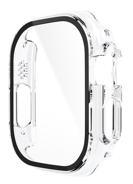 Бампер для Apple Watch HOCO iWatch Ultra WS6 Shadow protective case+film (49mm) Transparent