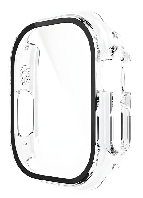 HOCO iWatch Ultra WS6 Bumper для Apple Watch: Shadow protective case+film (49mm) Transparent