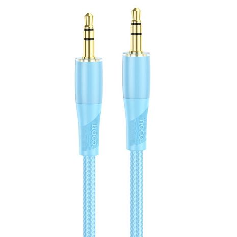 Кабель HOCO UPA25 Transparent Discovery Edition AUX audio cable |1M| blue
