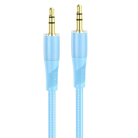 HOCO UPA25 Transparent Discovery Edition AUX Audio Cable |1M| blue
