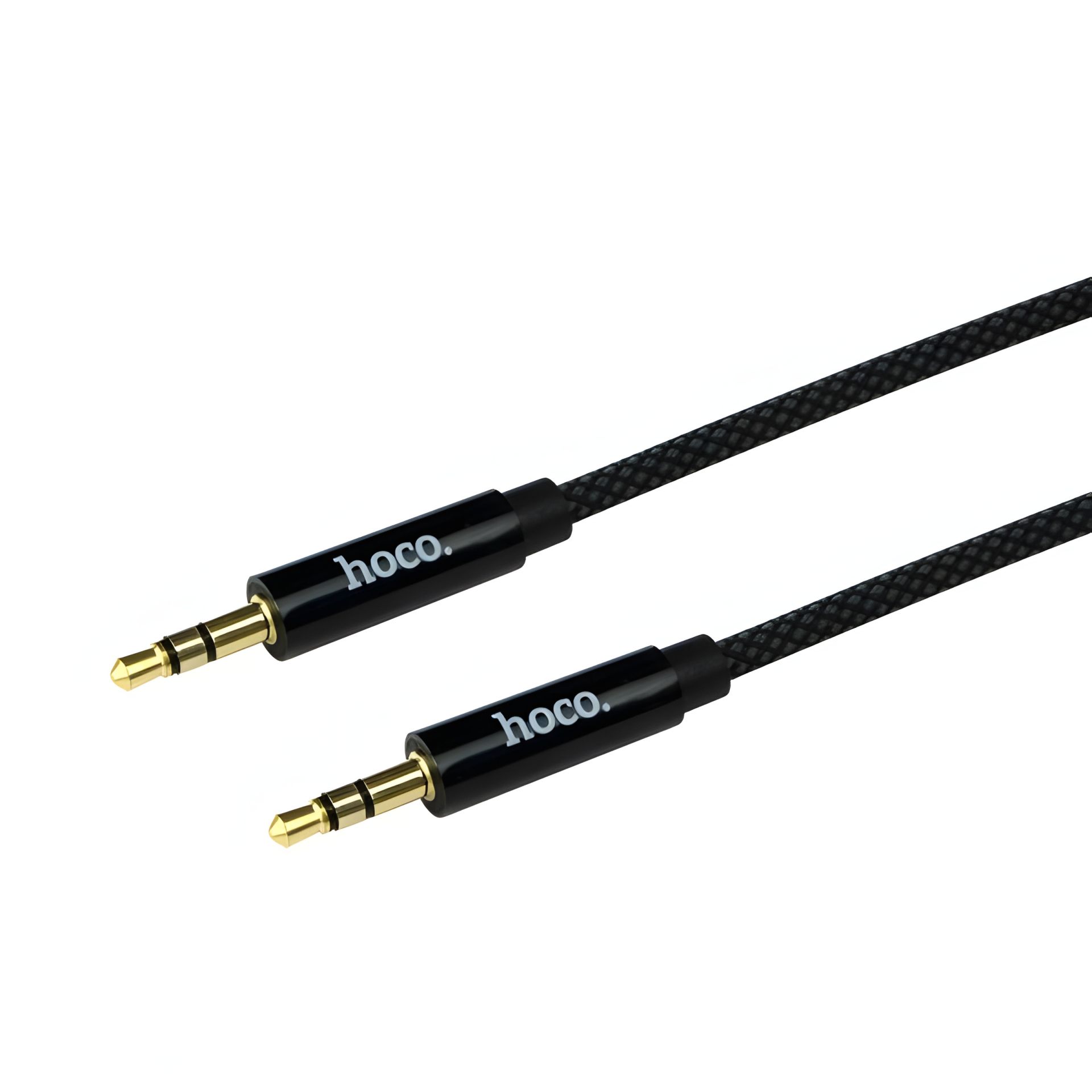 Кабель HOCO UPA19 AUX audio cable, 2m, black Кабель HOCO UPA19 AUX audio cable, 2m, black