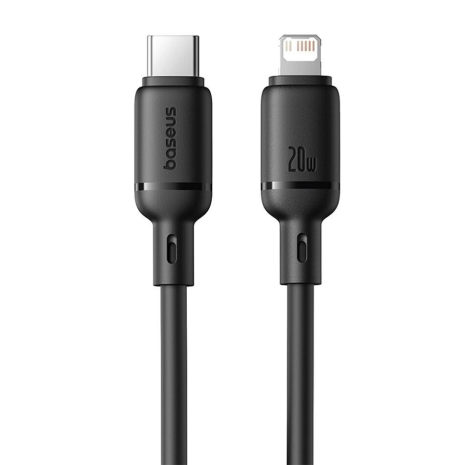 Кабель Baseus Silky Series Type-C to Lightning 20W 1m Black P10377700113-00