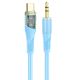 HOCO UPA25 3.5mm to Type-C Transparent Discovery Edition Digital Audio Conversion Cable |1M| blue HOCO UPA25 3.5mm to Type-C Transparent Discovery Edition Digital Audio Conversion Cable |1M| blue