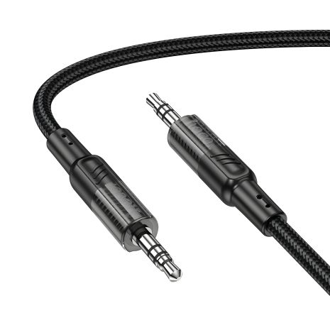 HOCO UPA27 1.2M Spirit Transparent AUX Cable, Black
