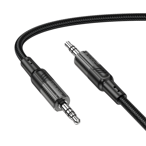 HOCO UPA27 Spirit Transparent AUX Audio Cable |1.2M| black