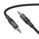 Кабель HOCO UPA27 Spirit transparent AUX audio cable |1.2M| black