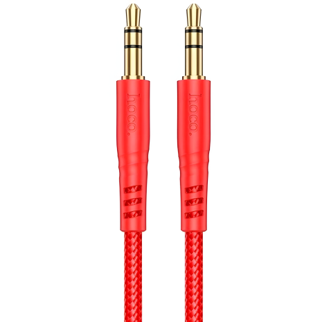 HOCO UPA24 Smooth AUX Audio Cable |1m| red