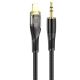 Кабель HOCO UPA25 3.5mm to lightning Transparent Discovery Edition Digital audio conversion cable |1M| black