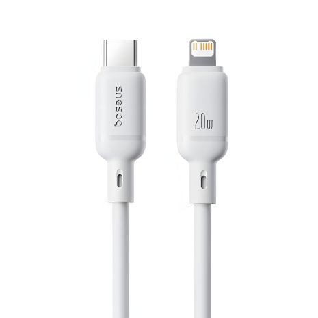Кабель Baseus Silky Series Type-C to Lightning 20W 2m, білий P10377700213-01