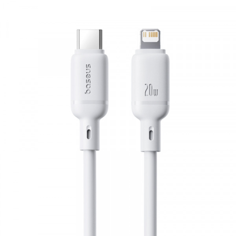 Кабель Baseus Silky Series Type-C to Lightning 20W 2m White P10377700213-01