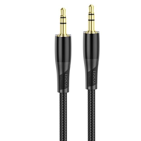 Кабель HOCO UPA25 Transparent Discovery Edition AUX audio cable |1M| black