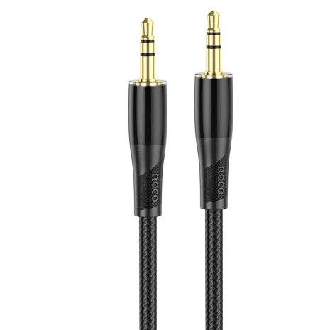 Кабель HOCO UPA25 Transparent Discovery Edition AUX audio cable |1M| black