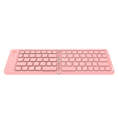 Бездротова клавіатура Meetion Foldable Keyboard MT-BTK001, BT5.1, 150mAh, Type-C Charging, pink
