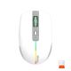 Бездротова ігрова миша MEETION BTM002 2.4G+Bluetooth Dual Mode, 1000-1600 dpi, 6 клавіш, зарядка Type-C, RGB, біла